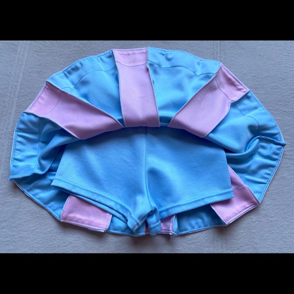 CHEERLEADER Costume, Little Girls Size S (4-6), RARE 2012 Barbie Cheer, Pom-Poms - Picture 6 of 13